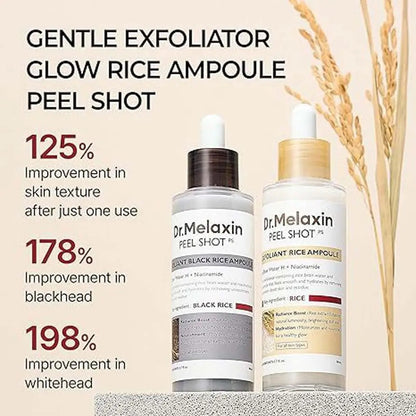 Dr. Melaxin Peel Shot-White And Black Rice Exfoliating  Moisturising Serum
