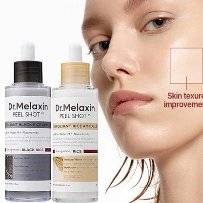 Dr. Melaxin Peel Shot-White And Black Rice Exfoliating  Moisturising Serum