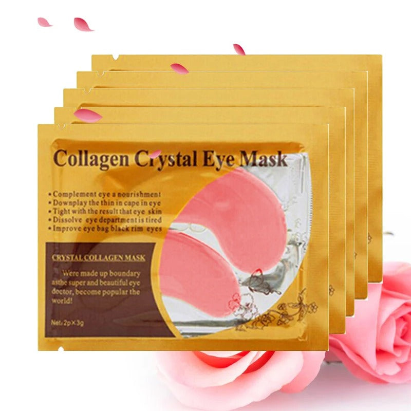 Gold Collagen Crystal Eye Mask -Anti Wrinkle Patches-Anti Ageing Eye Mask Beauty Care 20pcs=10pairs