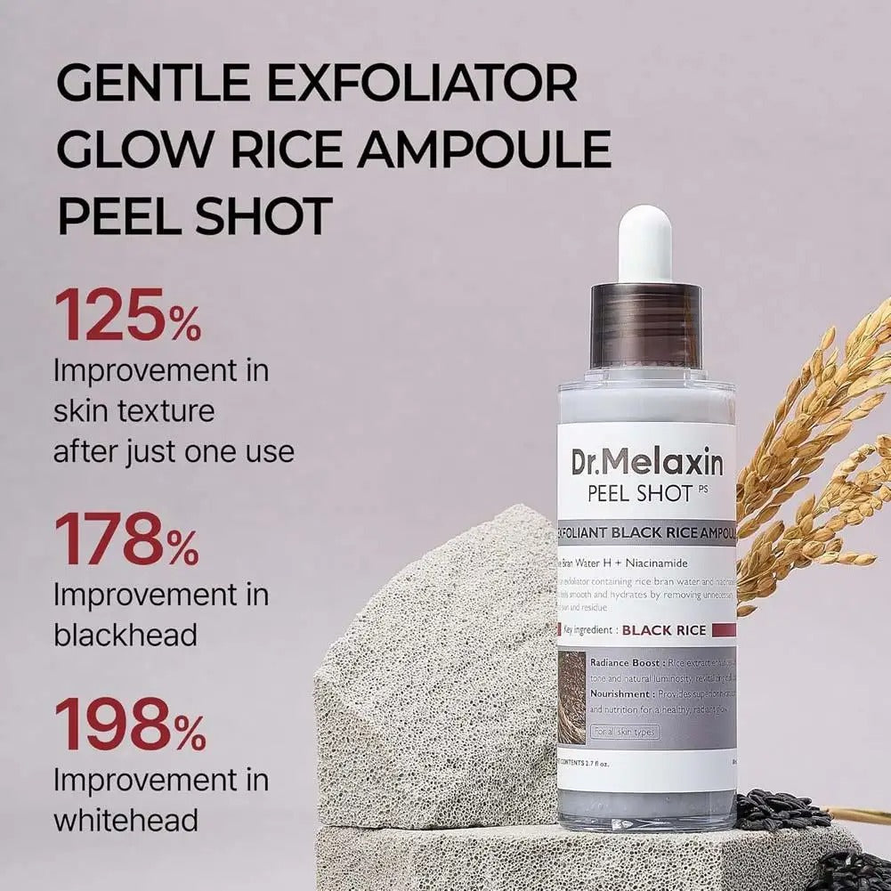 Dr. Melaxin Peel Shot-White And Black Rice Exfoliating  Moisturising Serum